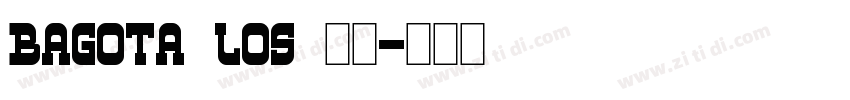 BAGOTA LOS 字体字体转换